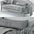 Vintage-style Altavilla Novecento Sofa 3D model small image 3