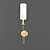 Luxury Golden Bathroom Sconce 3D model small image 2