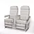 SkyChairs: Deluxe Aircraft Seating 3D model small image 3