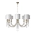 Elegant Bience 8-Light Chandelier 3D model small image 1