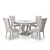 Elegant Olivia Round Table Set 3D model small image 3