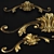 Vintage Gold Decor 3D model small image 1