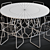 Brass Alpha Dining Set 3D model small image 3