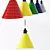 Vibrant Aluminum Pendant Lamp 3D model small image 1