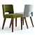 West Elm Ava Dining Chair: High-detailed 3D Model 3D model small image 1