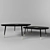 Sleek Black Center Table 3D model small image 2