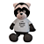 Fluffy Rascal: Raccoon Soft Toy 3D model small image 1