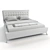 Baxton Elizabeth Bed: Elegant and Timeless Design. 3D model small image 3