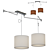 Stylish Newport Pendant Light 3D model small image 1