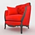 Modern Comfy Armchair 3D model small image 2