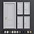 Volhovec Galant - Elegant Classic Door Set 3D model small image 1