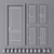 Volhovec Galant - Elegant Classic Door Set 3D model small image 3