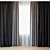 Elegant Sheer 48" Curtains 3D model small image 1