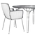 Elegant ROLF BENZ Dining Set 3D model small image 6