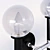 Modern Matteo Double Wall Light 3D model small image 3