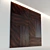 Wooden 3D Wall Panel: Decorative & Lightweight 3D model small image 3