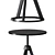 Sleek Knoll Piton Table and Chair 3D model small image 2