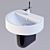 Color Motion Washbasin: The Perfect Addition for a Unique Bathroom 3D model small image 1