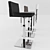 Sleek Even Plus Stool 3D model small image 2