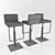 Sleek Even Plus Stool 3D model small image 3