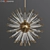 Modern Brass Andromeda Chandelier 3D model small image 2