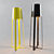 Octopus Floor Lamp: Black & Yellow, 150cm & 140cm 3D model small image 1