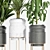 Modern Home Plant Decor Set 3D model small image 3