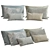 Artistic Cushions for Elegant Decor 3D model small image 1
