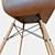 Elegant Leather Eames Chair 3D model small image 2