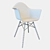 Elegant Leather Eames Chair 3D model small image 3