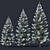 Snow-Covered Fir Tree Collection 3D model small image 3