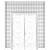 Contemporary 2-Panel Interior Door 3D model small image 3