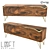 Rustic Metal & Wooden Chest - LoftDesigne 7301 3D model small image 1