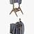 Classic Men's Valet Stand 3D model small image 2