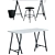 Sleek White and Gray Work Zone Set 3D model small image 2