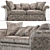 Regal Estates Sofa: George IV Elegance 3D model small image 1