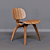 Elegant Plywood DCW Chair 3D model small image 1