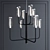 Aeon_F6278: Modern Metal and Glass Pendant Light Fixture 3D model small image 1