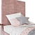 Pewter Pfeiffer Upholstered Bed: Elegant Tall Design 3D model small image 2