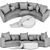 ElevateComfort Sofa: Premium Quality and Stylish Design 3D model small image 3