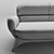 Sculpted Elegance: Mascheroni Goccia Sofa 3D model small image 3