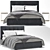 Elegant Meridiani Bed: Perfect for a Restful Sleep 3D model small image 1