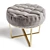 Luxe Layla Ottoman: Fashionable and Functional 3D model small image 2