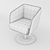 Shelly Softline Modern Lounge Chair 3D model small image 3