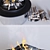 Modern Stylish Island Fireplace 3D model small image 2