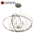 Elegant Oval Chandelier: Amherst 3D model small image 1