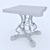 Forged Oak Table: Unique Design 3D model small image 2