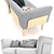 Modular Alki EGON 2 Sofa: Versatile Design 3D model small image 3