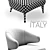 Minotti Aston Armchair in Olive 3D model small image 3