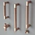 Copper Handle Collection 3D model small image 1